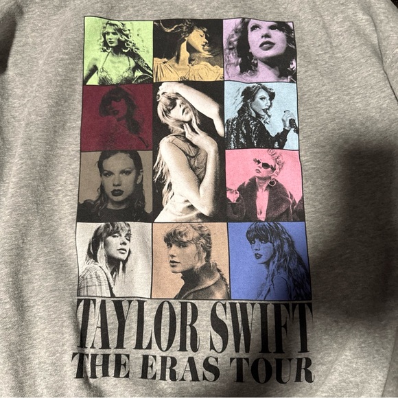 TaylorSwift TTPD Eras Tour II Gray Crewneck Sweatshirt 2024 Official Size Small - Picture 2 of 7
